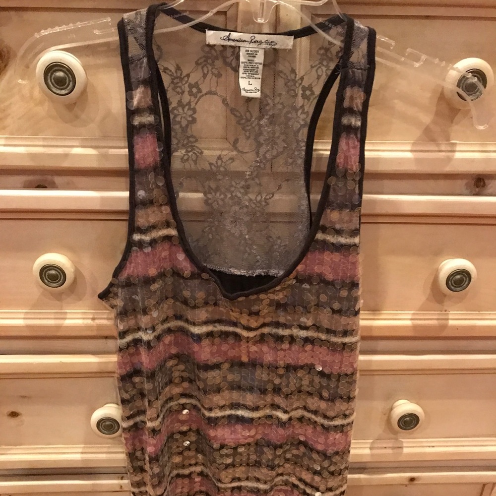 American Rag Cie- Sequined Tank- Size Large